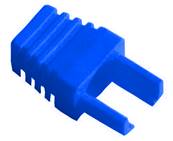 Manchon surmoulé pour connecteur RJ45 bleu