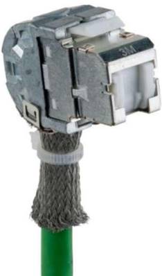 Connecteur RJ45 3 sorties Cat. 6A S/FTP | Corning