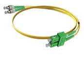 Jarretiere optique duplex monomode - SCapc/fcapc - 1m
