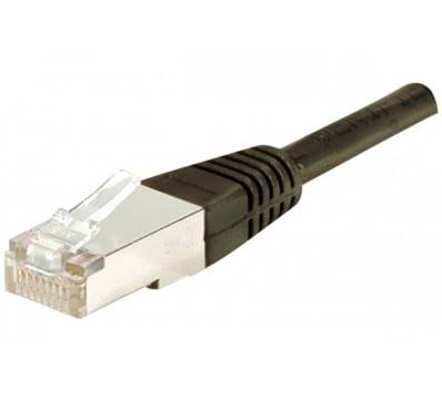 Cordon RJ45 cat.5e - f/utp pvc - 5m - noir