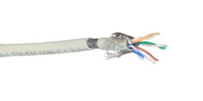 Cable patch multibrins 4p cat.7 s/ftp, lszh - gris