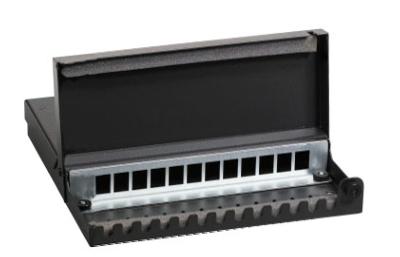 Boitier de consolidation 12 embases RJ45 - 490x245x40mm