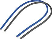 Kit 2 cordons ho7vk 16mm 0.6m bleu/noir sans embout