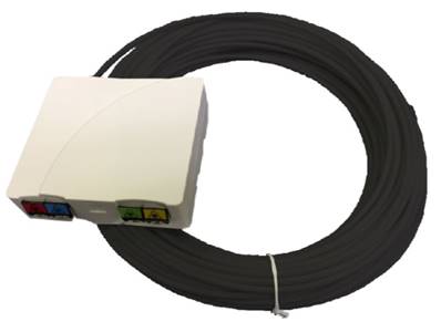 Câble ftth semi-libre -pe exte 100m - 1 SCa / nu g657 + pto