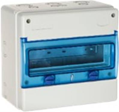 Coffret modulaire vide etanche ip65 12 modules 270x250x160