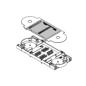 Cassette d’épissure pour 24 fibres