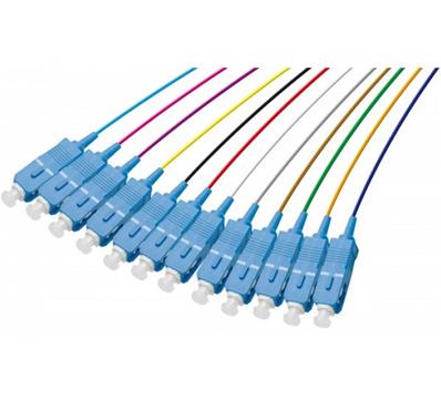 Pigtails multimode 12 couleurs SC - 50/125 om3 - 1m