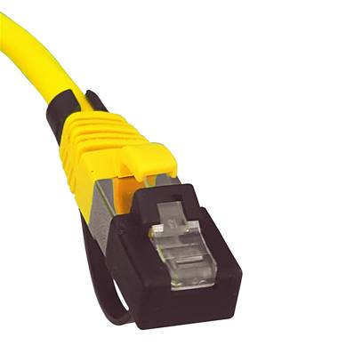 Cordon RJ45 c6a sftp 7.5m lsoh jaune - snagless - protege rj