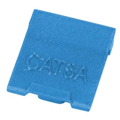 Cache-poussière pour embase RJ45 keystone 6 et 6a - bleu