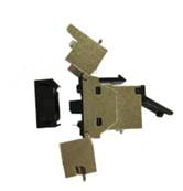 Embase RJ45 cat6 sftp avec volet a accroche keystone