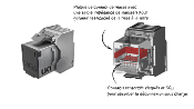 Embase RJ45 Femelle Cat. 6A S/FTP avec volet | Accroche Keystone