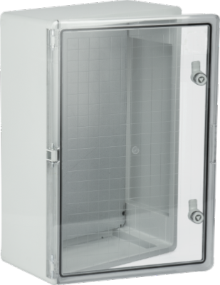 Coffret thermoplastique 600x400x200 mm IP65 – Porte transparente, usage industriel
