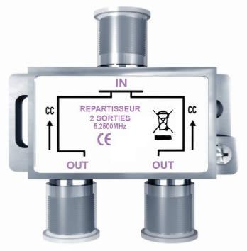Repartiteur tv 2 sorties