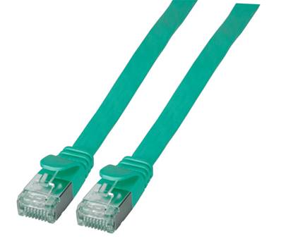 Cordon RJ45 plat cat. 6a u/ftp 0.25m - vert