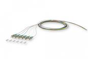 Pigtails multimode 6 couleurs st - 50/125 om3 - 1m