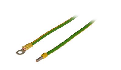 Liaison mise à la terre 6 mm² rcl m6 / wes - 0.5m