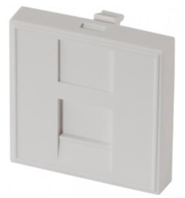 Plastron nu 45x45 droit. blanc brillant