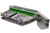 Tiroir - ftth -2u - equipe 96 fibres - pivotant gauche