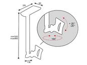 Support écran hisolution plafond - 10"-32" | 25-81 cm