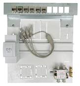 Tableau de com p300 easy grade 2 - dti 6 RJ45 - 3 tv