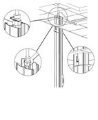 COLONNE VERTICA SIMPLE 80x80 - HAUTEUR 2.70M