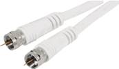 Cordon tv type 9.5 10m avec adaptateur male/femelle
