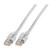 Cordon RJ45 Cat. 6A S/FTP - LED | Gris 0.5m 