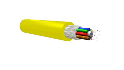 Câble fibre optique LSZH OS2 6 FO intérieur/extérieur structure serrée | Cca