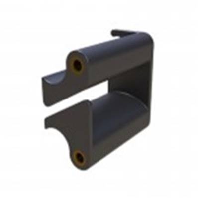 Support de cable 1u - noir