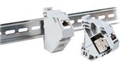 MODULE ACIER 1 RJ45 FIXATION RAIL DIN - GRADE 1