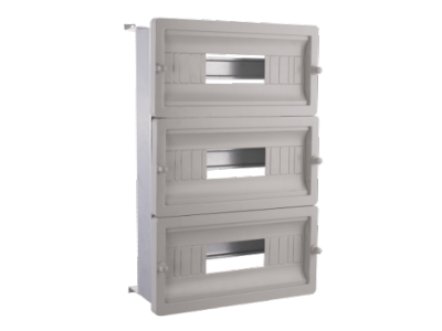 Châssis + face avant + rail DIN pour coffrets MU-355019UV et MU-355019TPUV