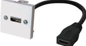 Plastron hdmi f/f avec cordon de 0.10m