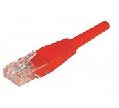 Cordon RJ45 cat.5e - u/utp pvc - 3m - rouge