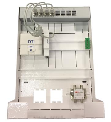 Coffret sx350 avec support box grade 3 - dti 4 RJ45 - 3 tv