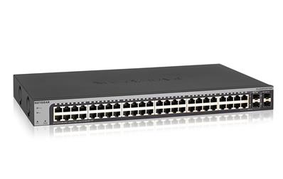 Switch 48 ports RJ45 + 4 ports sfp. niv 2 10/100/1000 netgear