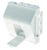 Plastron RJ45. 1 port. 45x45 incline. accroche keystone