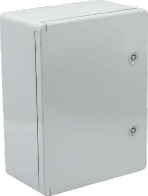 Coffret thermoplastique 400x300x170 mm IP65 – Porte pleine, usage industriel