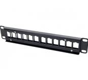 Panneau 10" 12 ports 1u keystone. vide