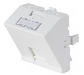 Plastron nu 45x45 incline blanc brillant