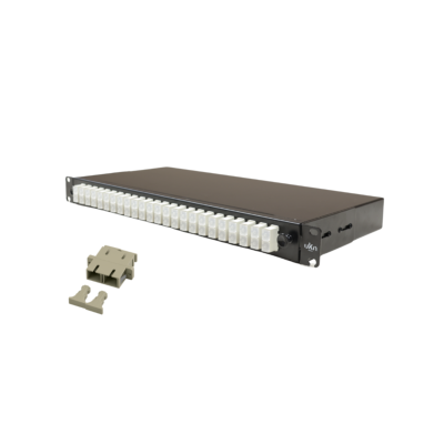 Tiroir optique équipé de 24 traversées SC Duplex multimode | 48 fibres - 24 ports