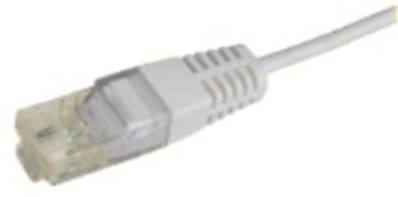 Cordon tél RJ45/RJ45 1 paire cabl. 4-5/4-5 - 2m - gris