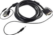Cordon svga + jack audio m/m 30m