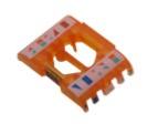 Embase RJ45 Femelle Cat. 6A S/FTP avec volet | Accroche Keystone