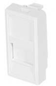 Plastron nu 22,5x45 droit. blanc brillant