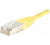 Cordon RJ45 cat.5e - f/utp pvc - 0.30m - jaune