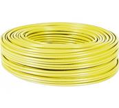 Cable patch multibrins 4p cat.5e f/utp, pvc - jaune