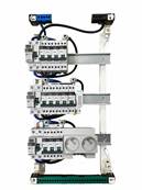 Tableau électrique pré-équipé et pré-câblé 3 rangées | avec chauffage et PC 2P+T